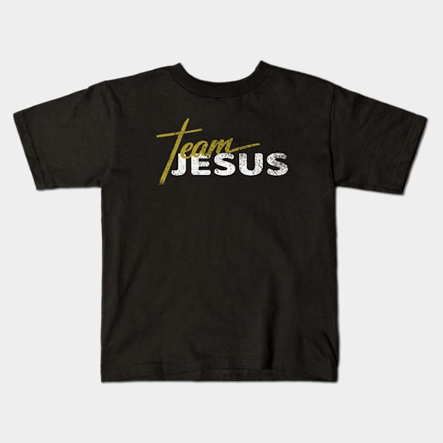 Super Team Jesus Christ Catholic T-Shirt for Prayer Group Kids T-Shirt by jonathanptk